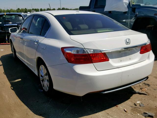 1HGCR2F84DA258311 - 2013 HONDA ACCORD EXL WHITE photo 3