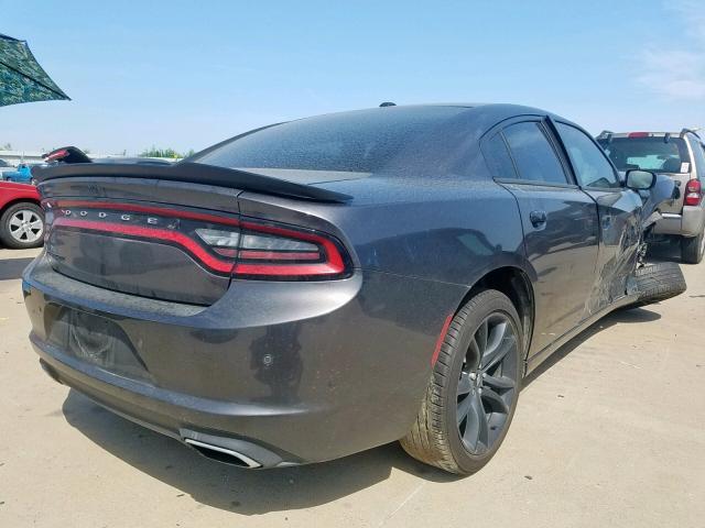 2C3CDXBG2JH206801 - 2018 DODGE CHARGER SX GRAY photo 4