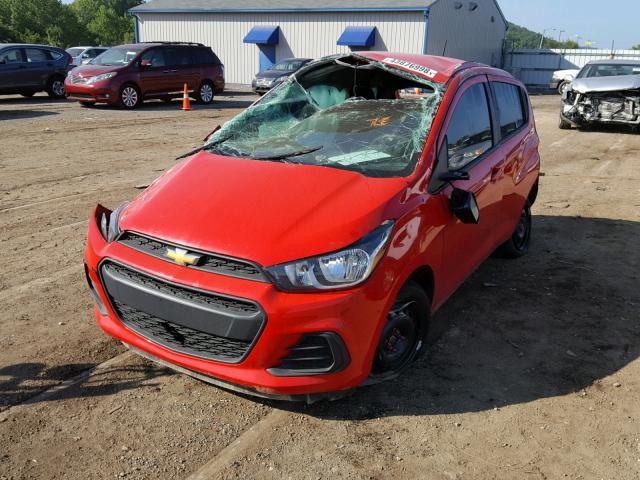 KL8CB6SA9GC622226 - 2016 CHEVROLET SPARK LS RED photo 2