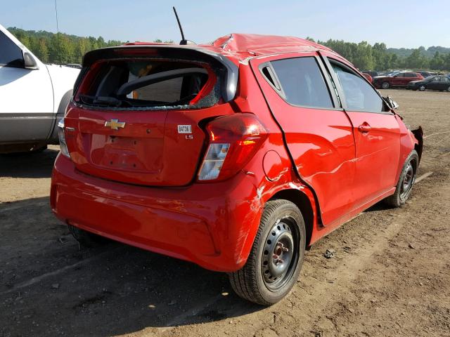 KL8CB6SA9GC622226 - 2016 CHEVROLET SPARK LS RED photo 4