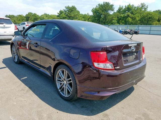 JTKJF5C79B3006138 - 2011 TOYOTA SCION TC მუქწითელი ფოტო 3