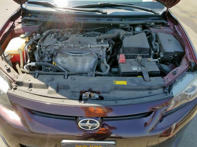 JTKJF5C79B3006138 - 2011 TOYOTA SCION TC მუქწითელი ფოტო 7
