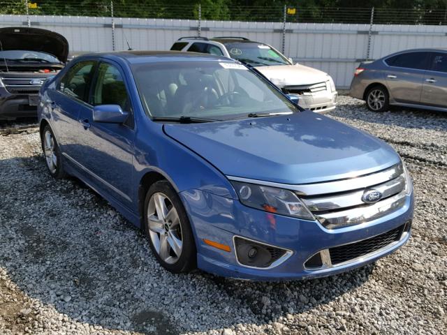 3FAHP0KC8AR392500 - 2010 FORD FUSION SPO BLUE photo 1