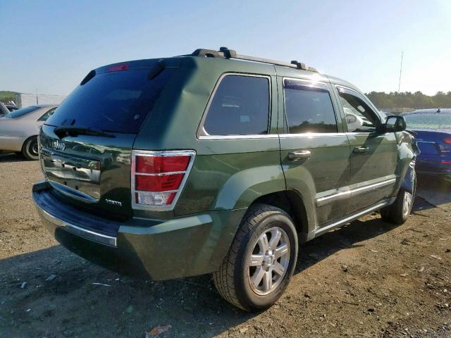 1J8HR58238C245616 - 2008 JEEP GRAND CHER GREEN photo 4