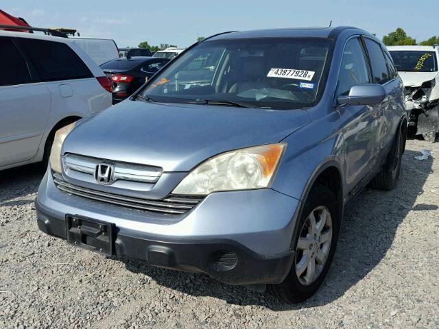 JHLRE38717C007689 - 2007 HONDA CR-V EXL BLUE photo 2