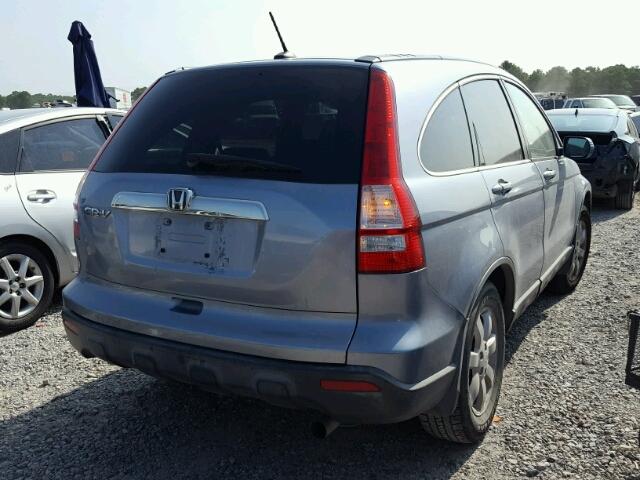 JHLRE38717C007689 - 2007 HONDA CR-V EXL BLUE photo 4