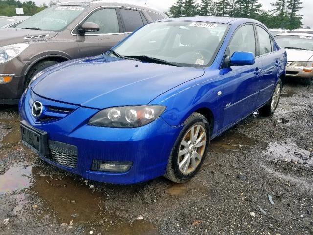 JM1BK123871678449 - 2007 MAZDA 3 S BLUE photo 2