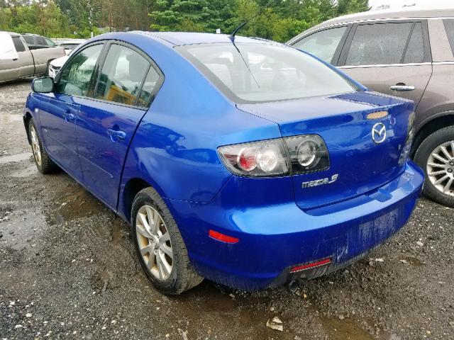 JM1BK123871678449 - 2007 MAZDA 3 S BLUE photo 3