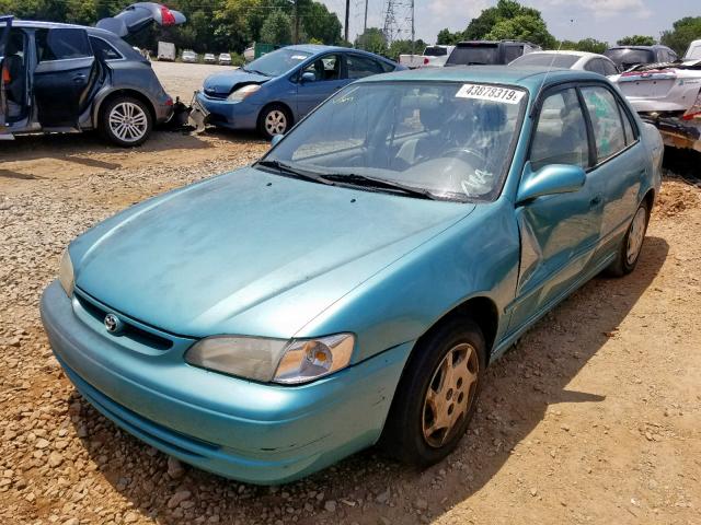 2T1BR12E9XC126256 - 1999 TOYOTA COROLLA VE TEAL photo 2