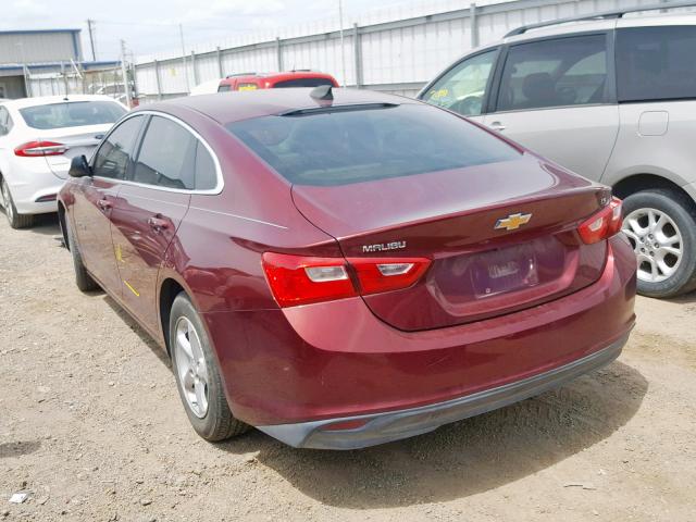 1G1ZB5ST8GF308362 - 2016 CHEVROLET MALIBU LS BURGUNDY photo 3