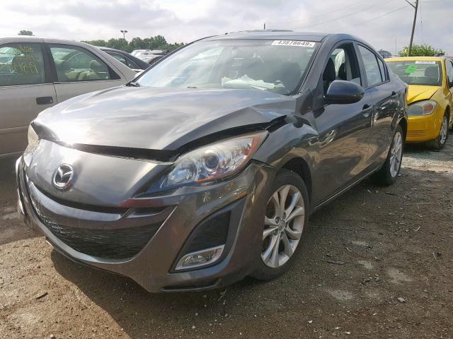 JM1BL1U53B1389192 - 2011 MAZDA 3 S GRAY photo 2