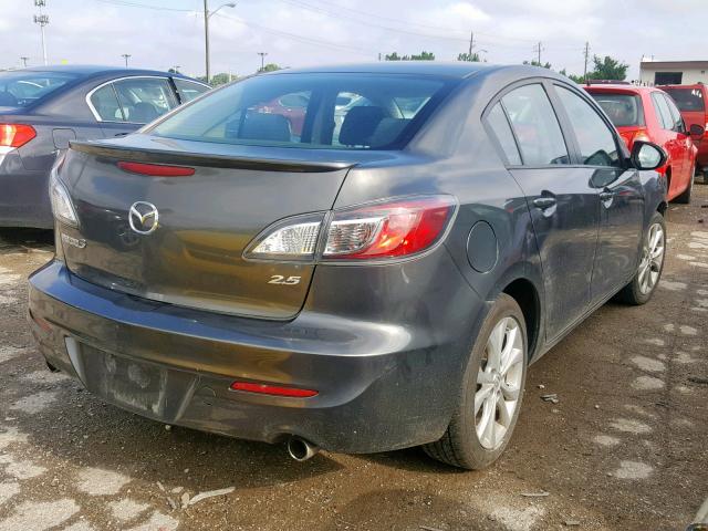 JM1BL1U53B1389192 - 2011 MAZDA 3 S GRAY photo 4