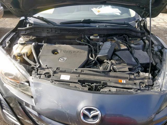 JM1BL1U53B1389192 - 2011 MAZDA 3 S GRAY photo 7