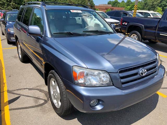 JTEEP21A570219000 - 2007 TOYOTA HIGHLANDER BLUE photo 1