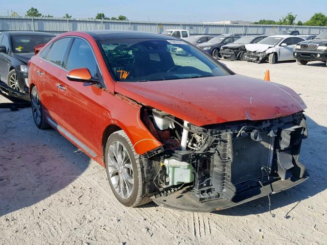 5NPE34AB3FH134078 - 2015 HYUNDAI SONATA SPO ORANGE photo 1