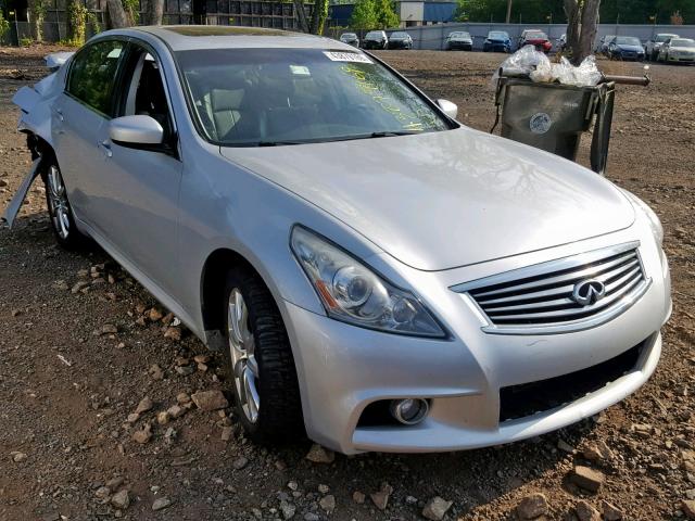 JN1CV6AR2CM683169 - 2012 INFINITI G37 SILVER photo 1