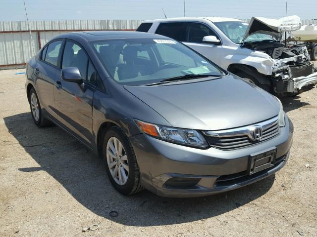 19XFB2F95CE023680 - 2012 HONDA CIVIC EXL GRAY photo 1