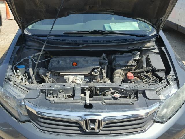 19XFB2F95CE023680 - 2012 HONDA CIVIC EXL GRAY photo 7