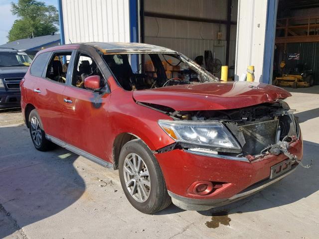 5N1AR2MN4EC642069 - 2014 NISSAN PATHFINDER MAROON photo 1