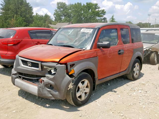 5J6YH28503L036890 - 2003 HONDA ELEMENT EX ORANGE photo 2