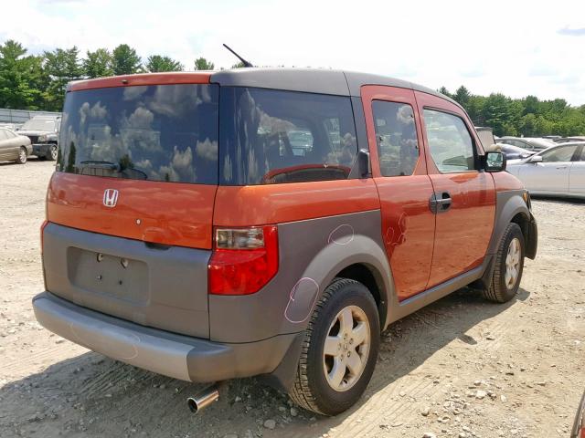 5J6YH28503L036890 - 2003 HONDA ELEMENT EX ORANGE photo 4