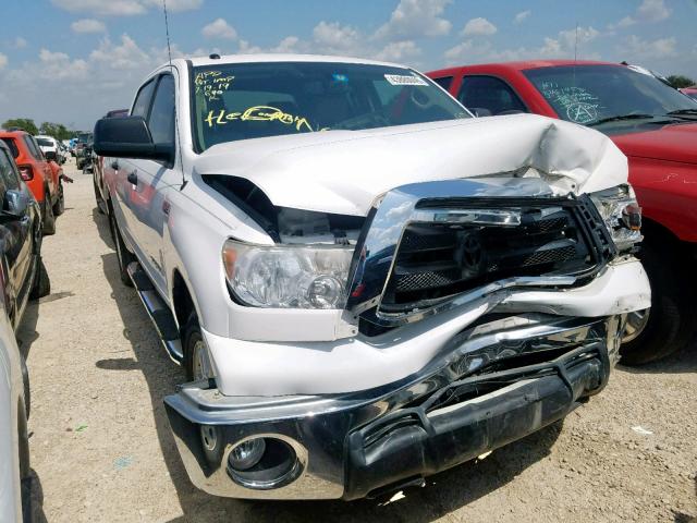 5TFEY5F12CX122138 - 2012 TOYOTA TUNDRA CRE WHITE photo 1