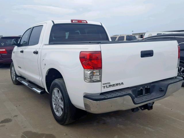 5TFEY5F12CX122138 - 2012 TOYOTA TUNDRA CRE WHITE photo 3