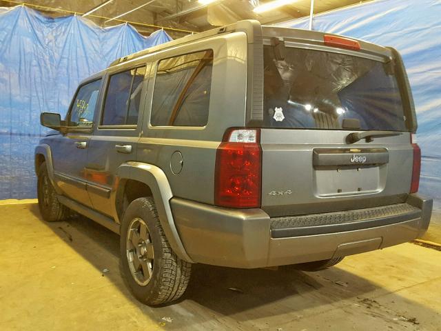 1J8HG48K97C626689 - 2007 JEEP COMMANDER CHARCOAL photo 3