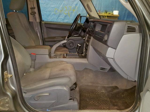 1J8HG48K97C626689 - 2007 JEEP COMMANDER CHARCOAL photo 5