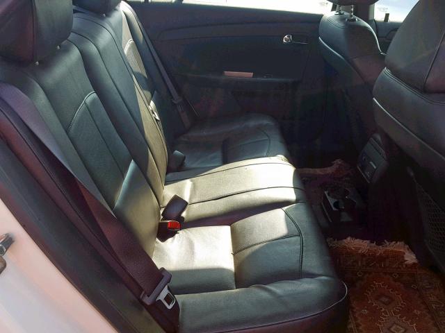 1G1ZE5E72BF337256 - 2011 CHEVROLET MALIBU LTZ WHITE photo 6