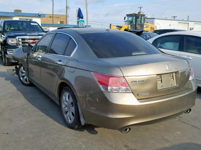 1HGCP36809A003688 - 2009 HONDA ACCORD EXL CREAM photo 3