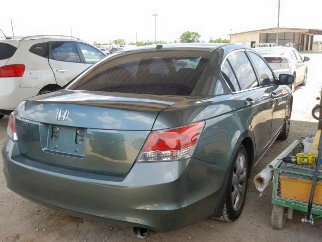 1HGCP2F81AA148009 - 2010 HONDA ACCORD EXL GREEN photo 4