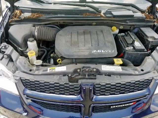 2C4RDGEGXDR696100 - 2013 DODGE GRAND CARA BLUE photo 7