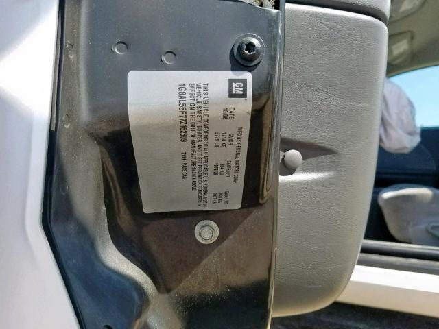 1G8AL55F77Z162309 - 2007 SATURN ION LEVEL SILVER photo 10