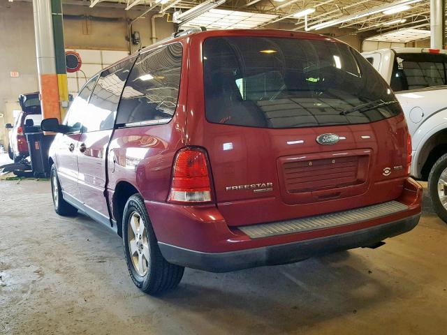 2FMZA576X4BA43479 - 2004 FORD FREESTAR S MAROON photo 3