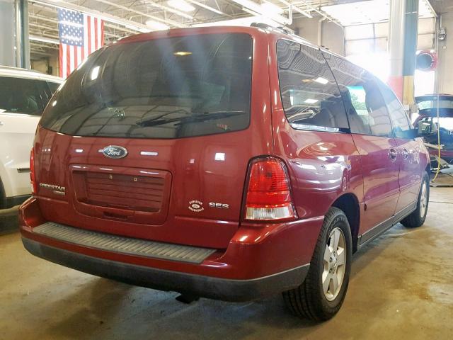 2FMZA576X4BA43479 - 2004 FORD FREESTAR S MAROON photo 4