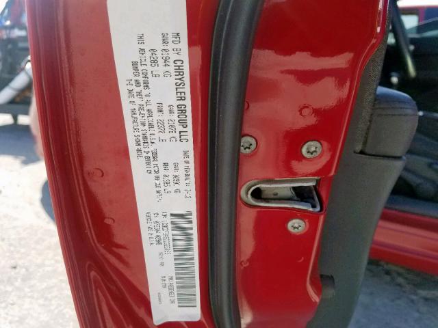 1C3CDFBA9DD323055 - 2013 DODGE DART SXT RED photo 10