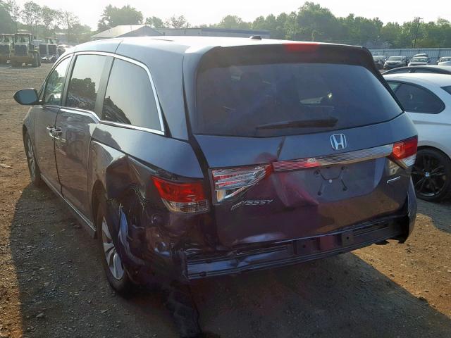 5FNRL5H37GB039707 - 2016 HONDA ODYSSEY SE CHARCOAL photo 3