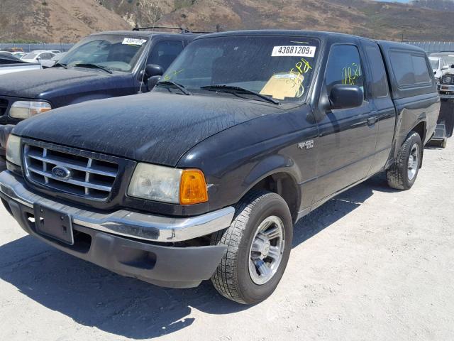 1FTYR14U93PB84457 - 2003 FORD RANGER SUP BLACK photo 2