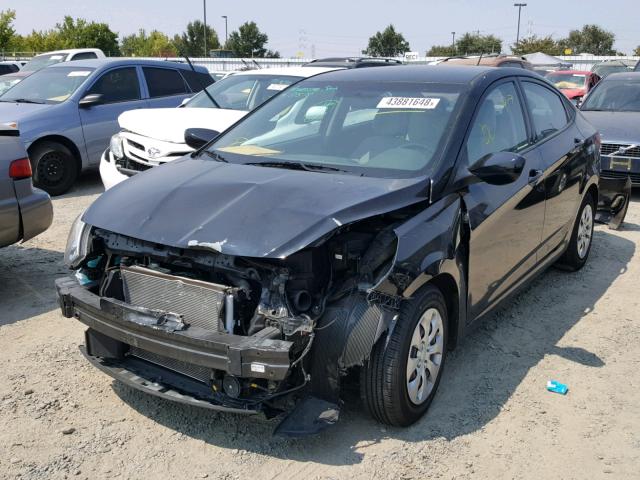 KMHCT4AE6HU172877 - 2017 HYUNDAI ACCENT SE BLACK photo 2