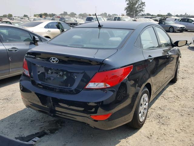 KMHCT4AE6HU172877 - 2017 HYUNDAI ACCENT SE BLACK photo 4