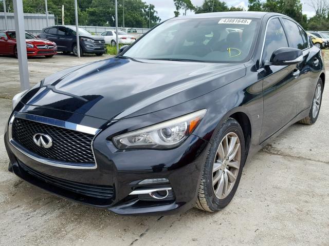 JN1BV7AR8EM688963 - 2014 INFINITI Q50 BASE BLACK photo 2