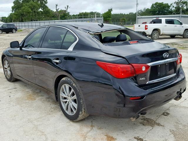 JN1BV7AR8EM688963 - 2014 INFINITI Q50 BASE BLACK photo 3