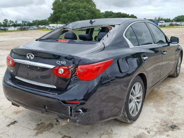 JN1BV7AR8EM688963 - 2014 INFINITI Q50 BASE BLACK photo 4