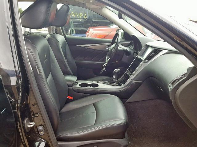 JN1BV7AR8EM688963 - 2014 INFINITI Q50 BASE BLACK photo 5