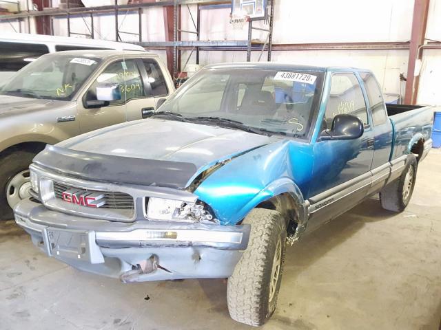 1GTDT19Z9S8503708 - 1995 GMC SONOMA BLUE photo 2