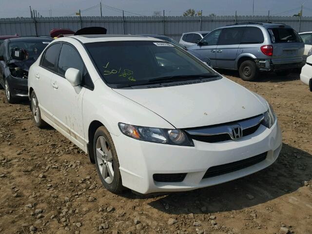 2HGFA1E02AH005477 - 2010 HONDA CIVIC EXL WHITE photo 1