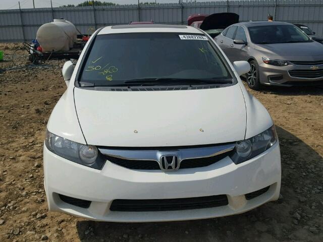 2HGFA1E02AH005477 - 2010 HONDA CIVIC EXL WHITE photo 9