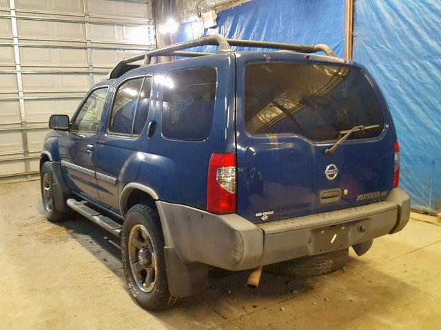 5N1ED28YX4C649885 - 2004 NISSAN XTERRA XE BLUE photo 3