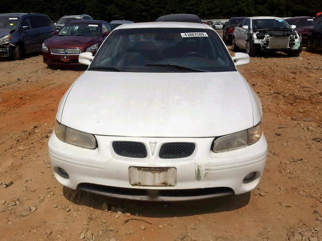 1G2WP12K7WF289592 - 1998 PONTIAC GRAND PRIX WHITE photo 9